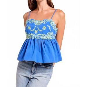 NEW ULTRAMARINE louise cami top in green